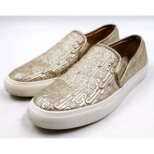 Juicy Couture Womens Ladies Gold Slip On Casual Walking Sneakers Shoes Size 9.5